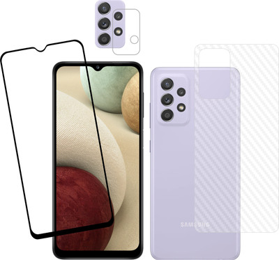 Ten To 11 Front and Back Tempered Glass for Samsung Galaxy A33 5G, Samsung Galaxy A33 5G (Back Carbon Fiber)(Pack of 3)