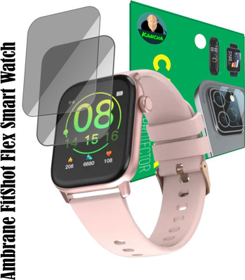 KANCHA Screen Guard for Ambrane FitShot Flex Smartwatch(Pack of 2)