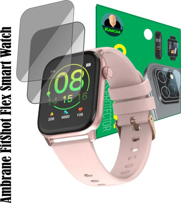 KANCHA Screen Guard for Ambrane FitShot Flex Smartwatch(Pack of 2)