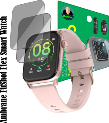 KANCHA Screen Guard for Ambrane FitShot Flex Smartwatch(Pack of 2)