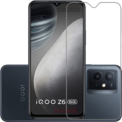 DSCASE Tempered Glass Guard for iQOO Z6 5G(Pack of 1)