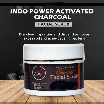 INDO POWER XZAgg39- ACTIVATED CHARCOAL FACIAL SCRUB Scrub(100 g)