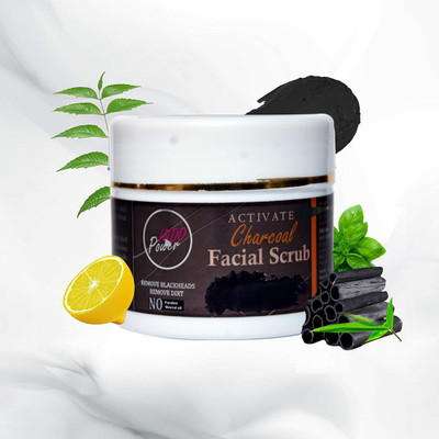 INDOPOWER BnN 168-ACTIVATED CHARCOAL FACIAL SCRUB 100g.(1 Items in the set)
