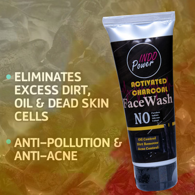 INDOPOWER BnN 124-ACTIVATED CHARCOAL FACEWASH 100g.(1 Items in the set)