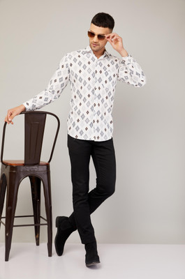 LOUIS MONARCH Men Regular Fit Printed Spread Collar Casual Shirt For Rs. 426 @ 81 %