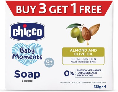 Chicco BABY SOAP [ BUY 3 GET 1 FREE(4 x 125 g)