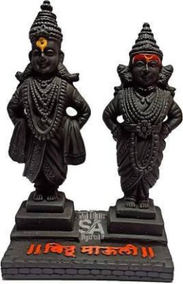 S A Gifts Sai Amrut vitthal rukmini statue 5 inch (12.7 cm) Decorative Showpiece - 12.8 cm Decorative Showpiece  -  12.8 cm(Polyresin, Black)