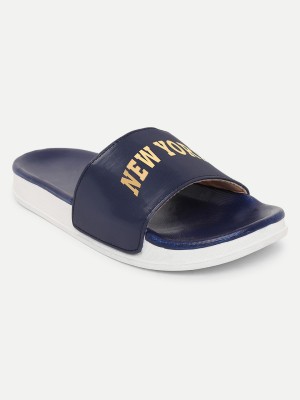 FREECO Men Slides(Blue , 5)