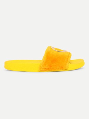 FREECO Women Slides(Yellow , 6)