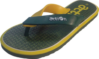 action Men Flip Flops(Green , 6)