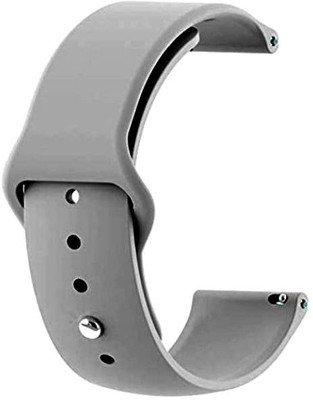 BLACK LOVIES 22MM SOFT SILICON BELT Smart Watch Strap(Grey)