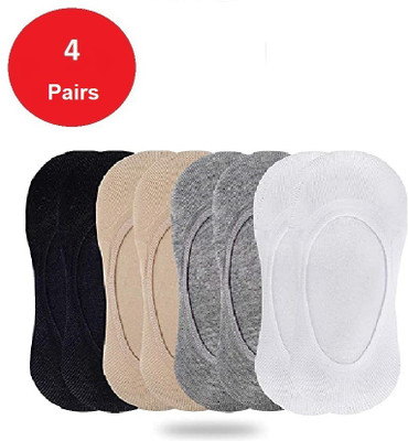 FATON Men Solid Low Cut(Pack of 4)