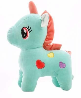 ZYEPE Unicorn Sitting Plush Soft Toy Cute Kids Animal Home Decor Boys/Girls (30 Cm)  - 31 cm(Multicolor)