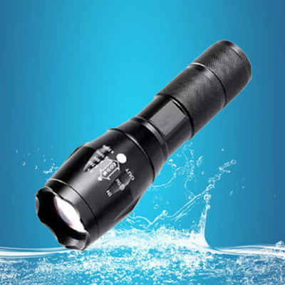 Small Sun Powerful small super bright LED portable chargeable torch emergency flashlight Torch(Black, 14 cm, Rechargeable)