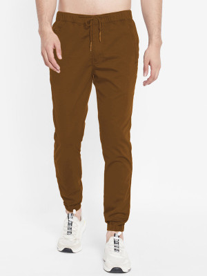 Sarona Regular Fit Men Khaki Trousers