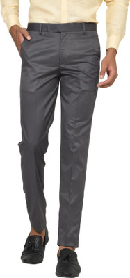 HAUL CHIC Regular Fit Men Grey Trousers
