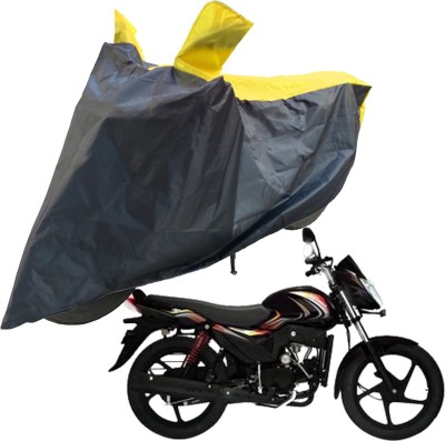 RiderShine Two Wheeler Cover for Mahindra(Pantero, Black, Yellow)