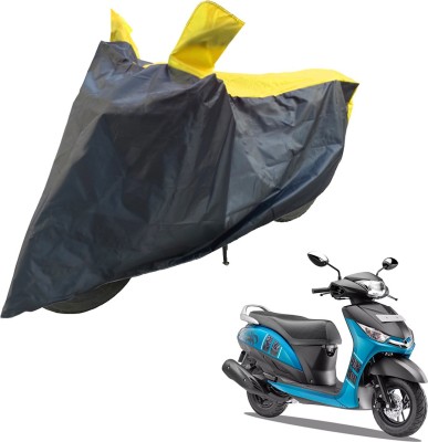 RiderShine Two Wheeler Cover for Yamaha(Alpha, Black, Yellow)