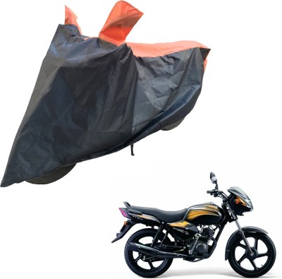 RiderShine Two Wheeler Cover for TVS(Star City, Black, Orange)