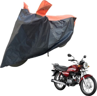 RiderShine Two Wheeler Cover for Hero(HF Dawn, Black, Orange)