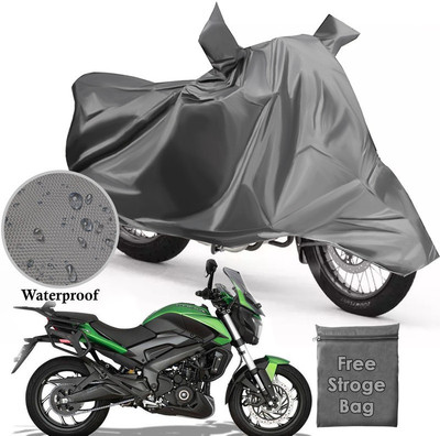 Atoray Two Wheeler Cover for Bajaj(Dominar 400, Grey)