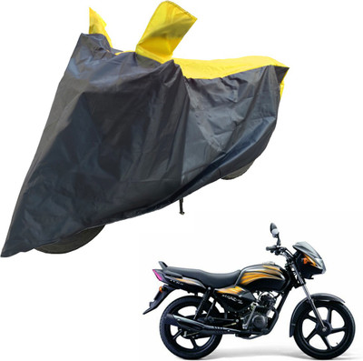 RiderShine Two Wheeler Cover for TVS(Star City, Black, Yellow)