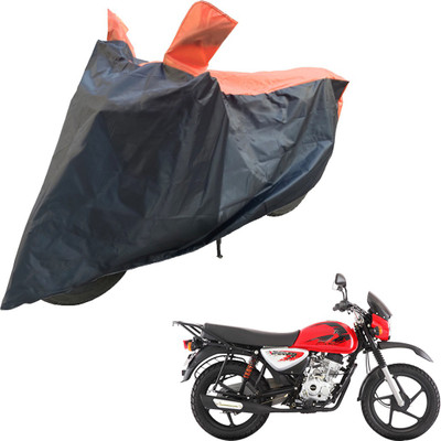 RiderShine Two Wheeler Cover for Bajaj(Boxer, Black, Orange)