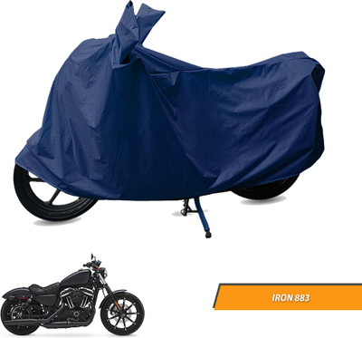 Electronic Buzzzz Two Wheeler Cover for Harley Davidson(Iron 883, Blue)