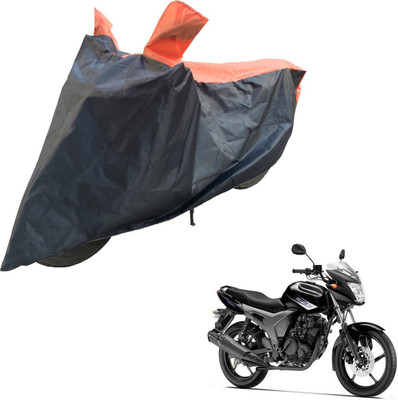 RiderShine Two Wheeler Cover for Yamaha(SZ-S, Black, Orange)
