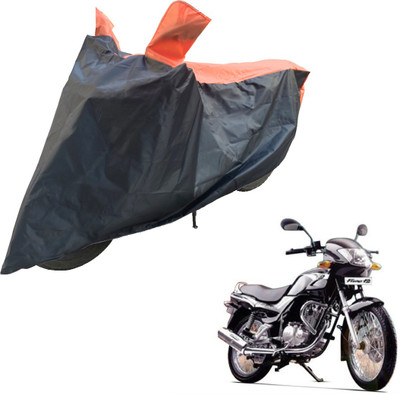 RiderShine Two Wheeler Cover for TVS(Fiero F2, Black, Orange)