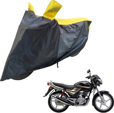 RiderShine Two Wheeler Cover for Yamaha(Libero G5, Black, Yellow)