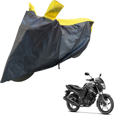 RiderShine Two Wheeler Cover for Yamaha(SZ-RR, Black, Yellow)