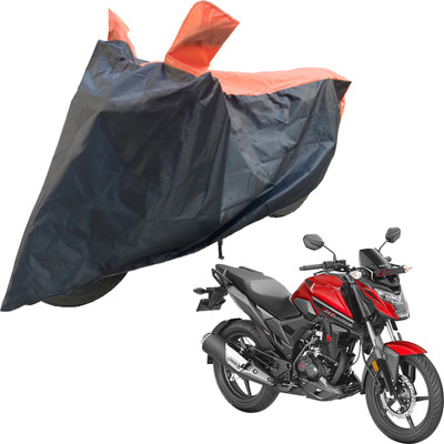 RiderShine Two Wheeler Cover for Honda(X-Blade, Black, Orange)
