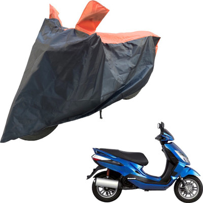 RiderShine Two Wheeler Cover for Bajaj(Blade 125, Black, Orange)