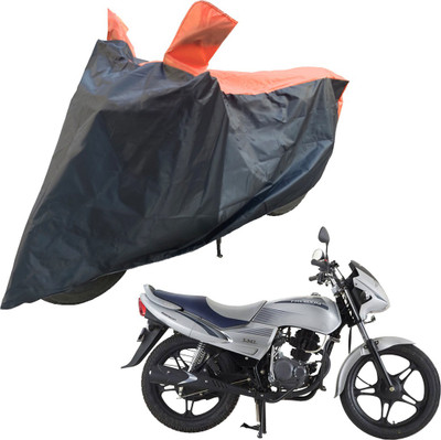 RiderShine Two Wheeler Cover for LML(Freedom DX, Black, Orange)
