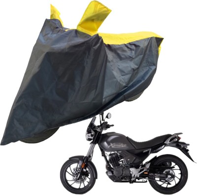 RiderShine Two Wheeler Cover for Hero(Xpulse 200T, Black, Yellow)