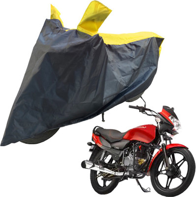 RiderShine Two Wheeler Cover for LML(Freedom LS, Black, Yellow)