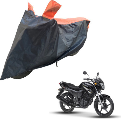 RiderShine Two Wheeler Cover for Yamaha(SZ X, Black, Orange)