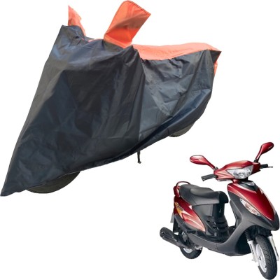 RiderShine Two Wheeler Cover for Kinetic(Nova, Black, Orange)