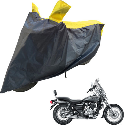 RiderShine Two Wheeler Cover for Bajaj(Avenger 220 DTS-i, Black, Yellow)