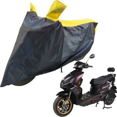 RiderShine Two Wheeler Cover for Okinawa(i-Praise, Black, Yellow)