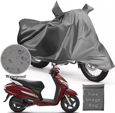 Atoray Two Wheeler Cover for Honda(Activa 125, Grey)