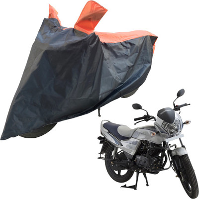RiderShine Two Wheeler Cover for LML(Freedom, Black, Orange)