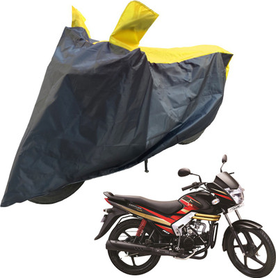 RiderShine Two Wheeler Cover for Mahindra(Centuro XT, Black, Yellow)