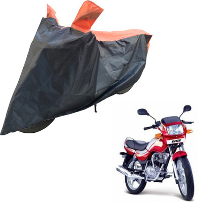 RiderShine Two Wheeler Cover for TVS(Victor Edge, Black, Orange)