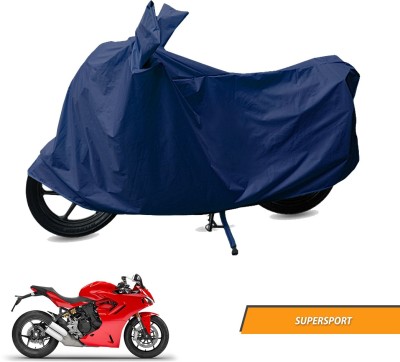 Electronic Buzzzz Two Wheeler Cover for Ducati(SuperSport, Blue)