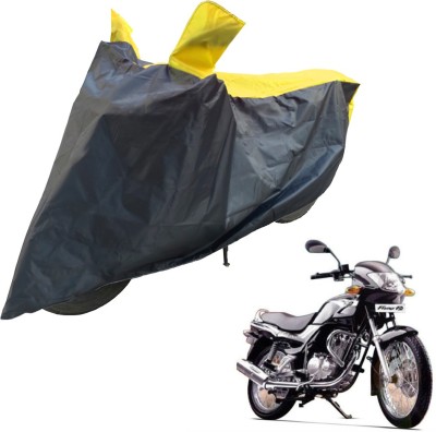 RiderShine Two Wheeler Cover for TVS(Fiero F2, Black, Yellow)