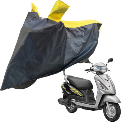 RiderShine Two Wheeler Cover for Suzuki(Swish 125, Black, Yellow)