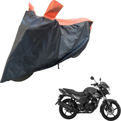 RiderShine Two Wheeler Cover for Yamaha(SZ-S, Black, Orange)