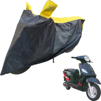 RiderShine Two Wheeler Cover for Hero(Electric NYX, Black, Yellow)
